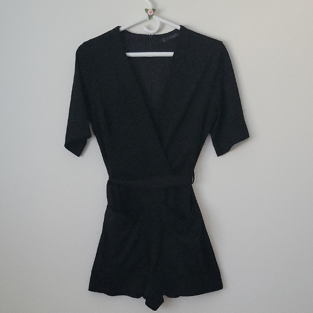Zara Black Wrap Romper